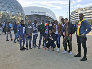 Demandeurs d'asile au match OM-Toulouse