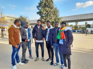 Demandeurs d'asile au match OM-Toulouse